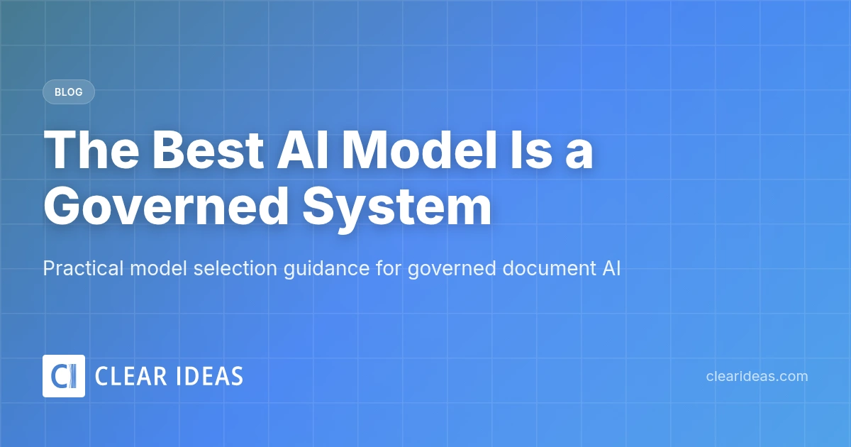 The Best AI Model Is a Governed System